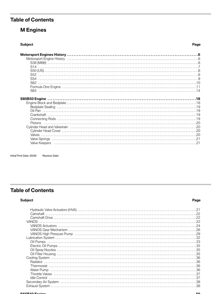 03 M Engines S85 | PDF | Technology & Engineering