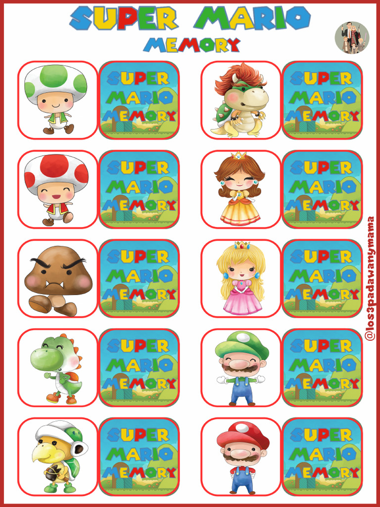 Memory Mario Bros Imagenes | PDF