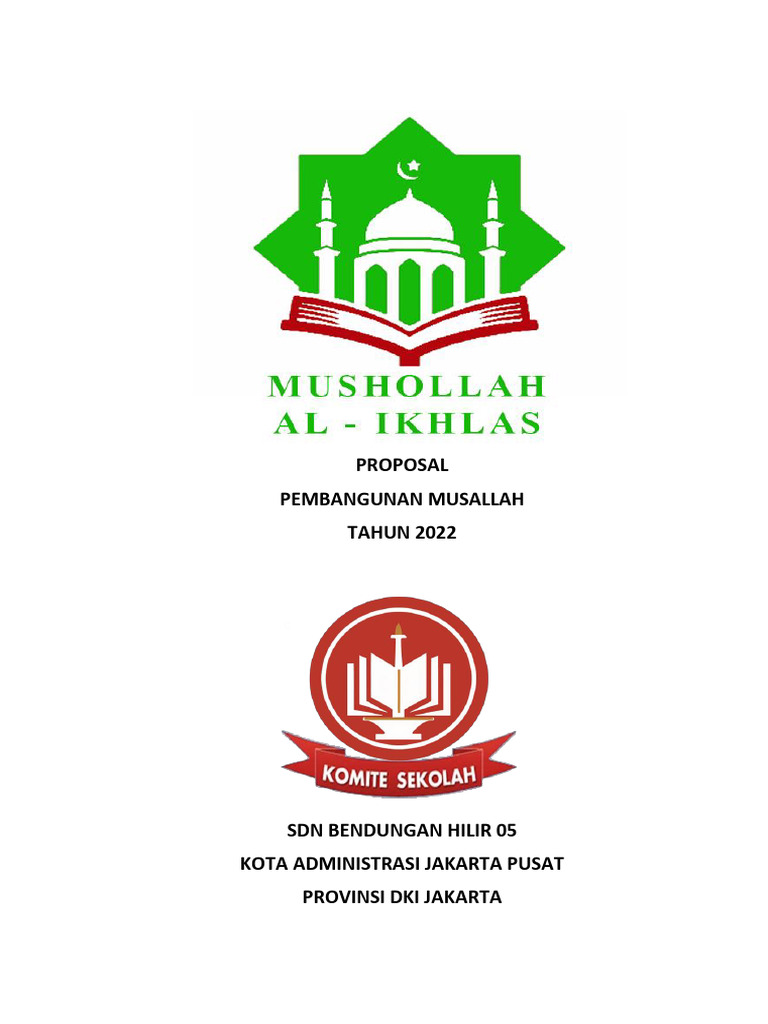 Proposal Pembangunan Musallah SDN 05 | PDF | Bisnis