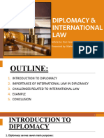Diplomacy & International Law
