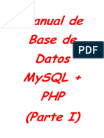 1 - Manual de Base de Datos MySQL