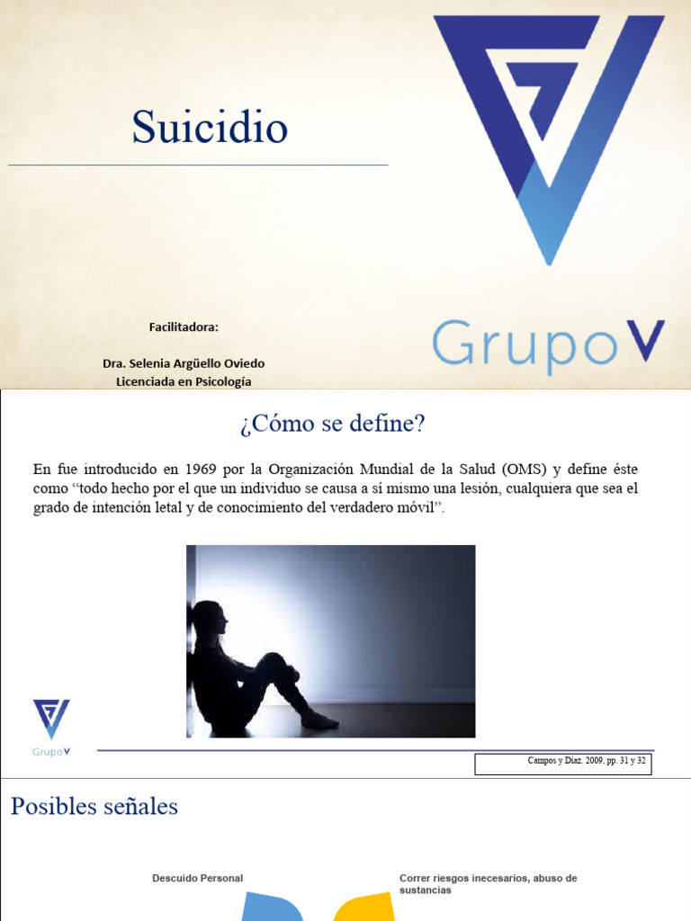 Suicidio Duelo Y Tareas Del Duelo Pdf Dolor Suicidio