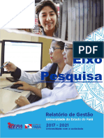 Relatório de Gestão Da UEPA 2017-2021 - EIXO PESQUISA