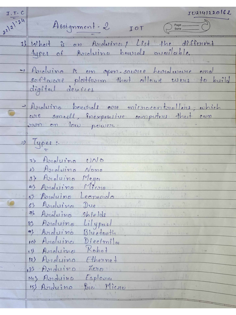 Iot Assignment 2 | PDF