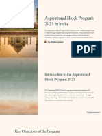 Aspirational Block Program 2023 in India