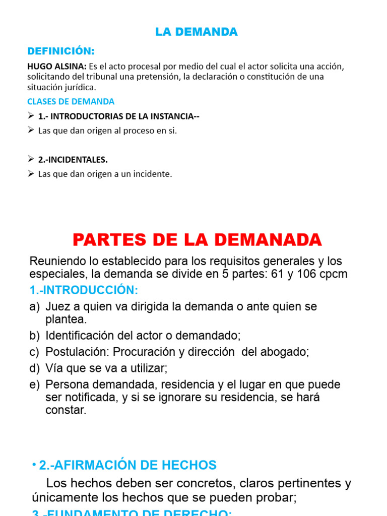 La Demanda. 2 | PDF | Demanda judicial | Ley Pública