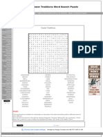 Easter Traditions Word Search Puzzle