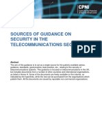 Sources of Guidance On Security in The Telecommunications Sector