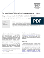 The Transistions of Internatioanl Nursing Sutdents