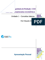 Módulo 1 - Introdução e Conceitos Básicos Da Engenharia Econômica