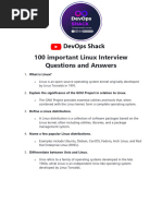 Linux Interview Questions & Answers