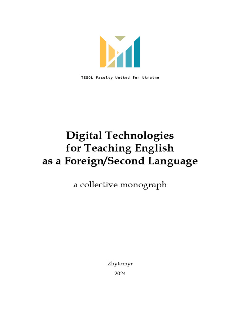 Digital Technologies For Teaching English As A Foreign Lang | PDF