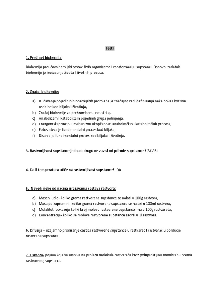 BIOHEMIJA2 | PDF