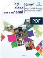 Pobreza y Desigualdad en Panama Mapas A Nivel de Distritos y Corregimientos 2015