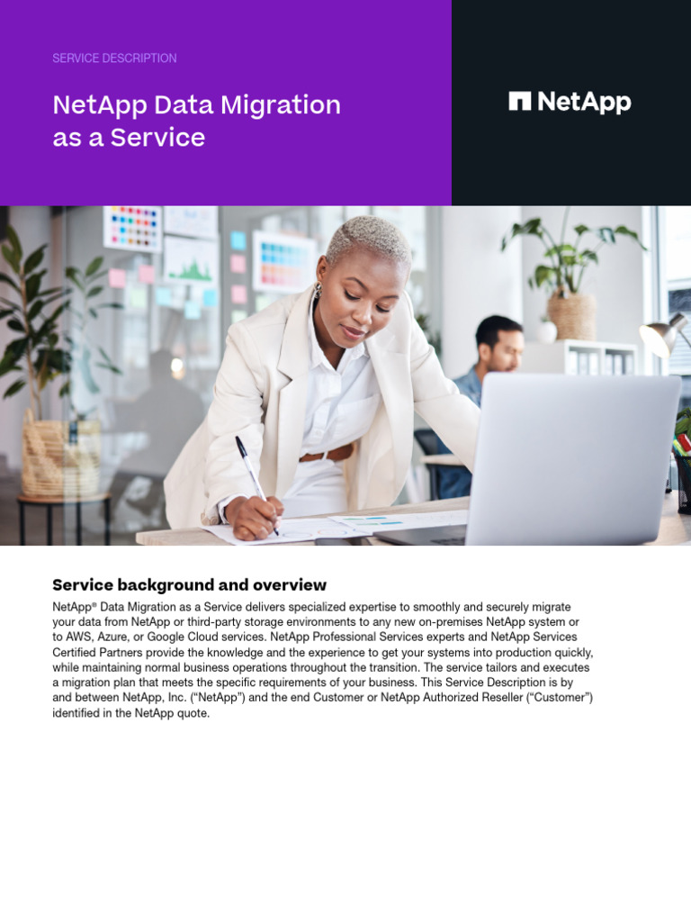 Service Description Net App Data Migration As A Service 20231128 | PDF ...