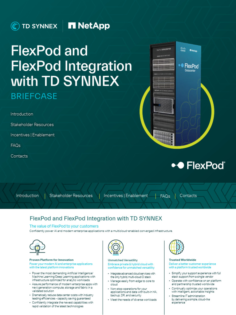 FlexPod Integration with TD SYNNEX | PDF | Cloud Computing | Computer ...