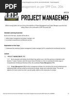 1.2 Project Management As Per SPP Doc. 206 - AR 503-ARCH52S1 - Project Management