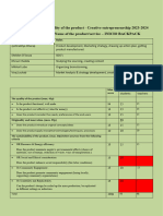 Product Quality Self Assessment