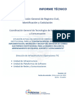 Informe Técnico: Dirección General de Registro Civil, Identificación y Cedulación