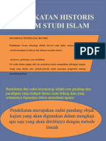 Pendekatan Historis Dalam Studi Islam