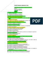 Cuestionario Derecho Civil