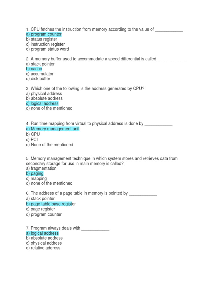 C3 Memory Managment - Nokey | PDF | Operating System | Graphical User ...