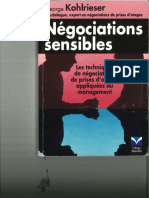 Kohlrieser Négociations Sensibles