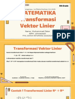 Tranformasi Vektor Linear