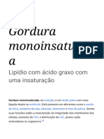 Gordura Monoinsaturada - Wikipédia, A Enciclopédia