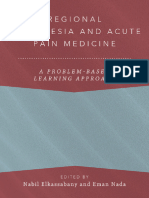 Regional Anesthesia and Acute Pain Medicine A Problem Based Learning