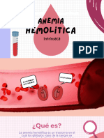 Presentación de La Anemia Hemolitica Intrínseca Con Síntomas y Pruebas