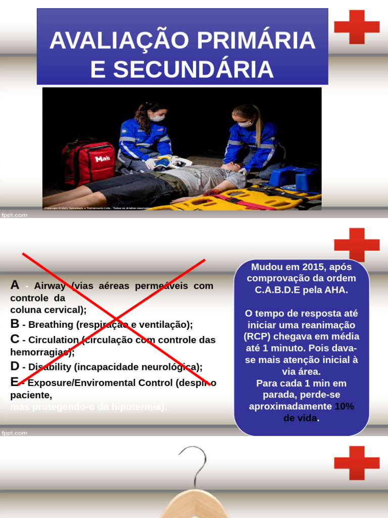 Avaliação Primaria e Secundaria | PDF | Reanimação cardiopulmonar | Coração