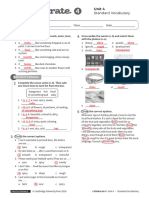 Collaborate 4 Unit 4 Standard Vocabulary With Answers