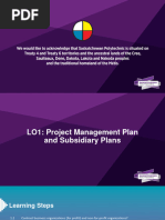 LO1 - PROJ 606 - Intro to Project Mangt. Plan & Sub Plans