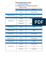 Calendrier Examen 1 Brevet 23-24