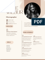 Brown Cream Aesthetic Minimalist Graphic Designer Resume 1