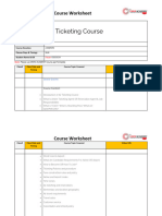 Course Worksheet Air Ticketing