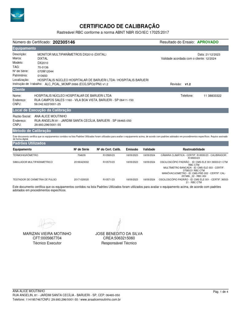 Cal Monit-0066 | PDF