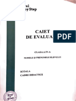 Caiet de Evaluare Step by Step Clasa A IV-a