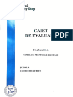 Caiet de Evaluare Step by Step Clasa A III-a