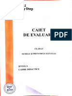 Caiet de Evaluare Step by Step Clasa I