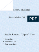 ED Report ER Note