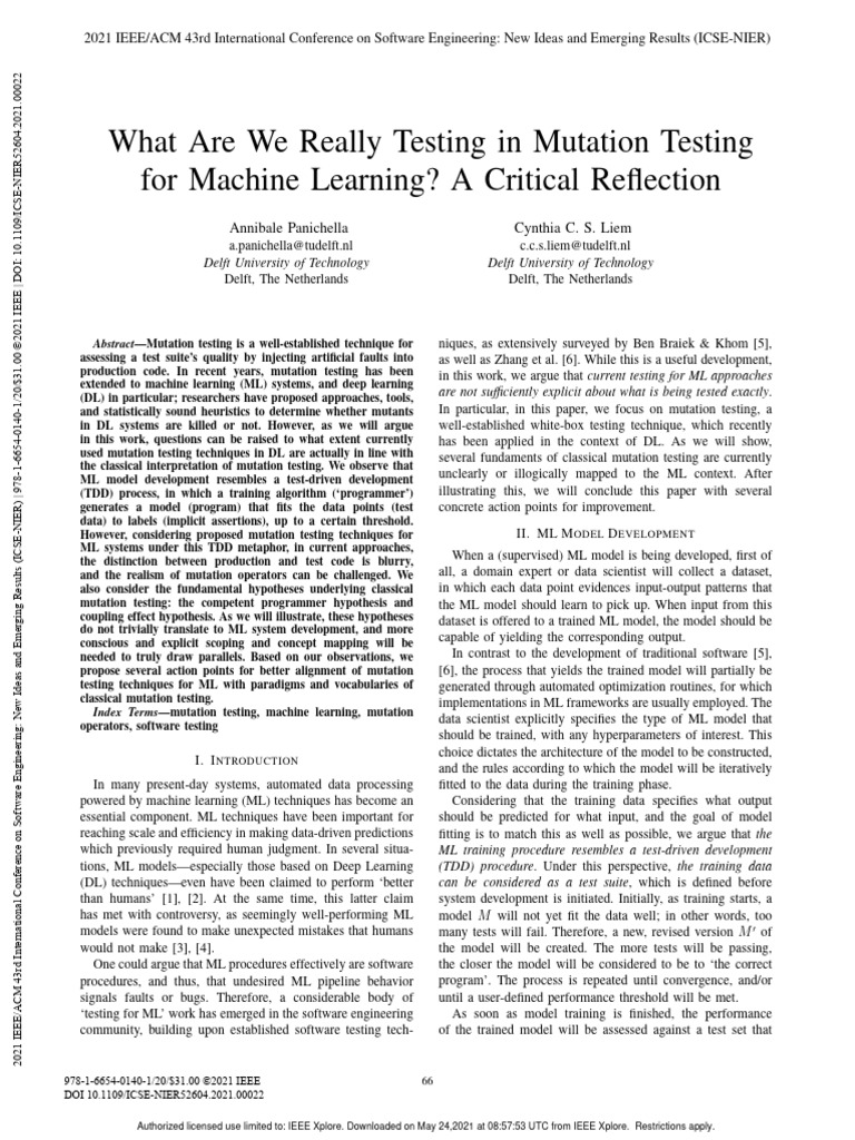 Icse nier52604 2021 00022 pdf machine learning test driven