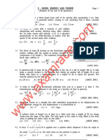 Physics Work Energy Power MCQ