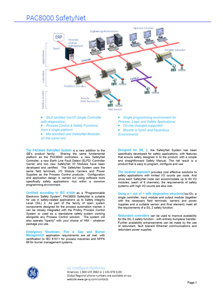 PAC8000 SafetyNet Overview | PDF | Network Switch | Ethernet