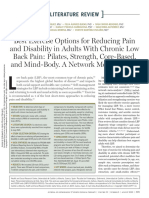 Best Exercise Options For Reducing Pain and Disability in Adults With Chronic Low Back