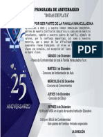 Programa de Aniversario 2023