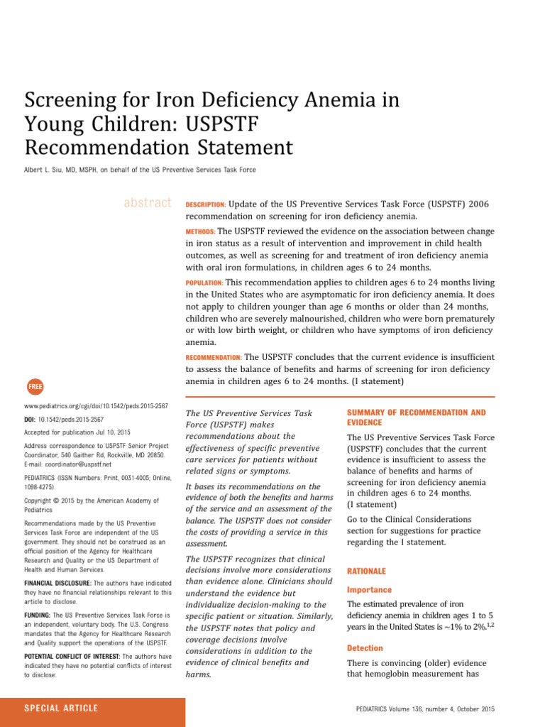 Ida Children Final | PDF | Screening (Medicine) | Medicine