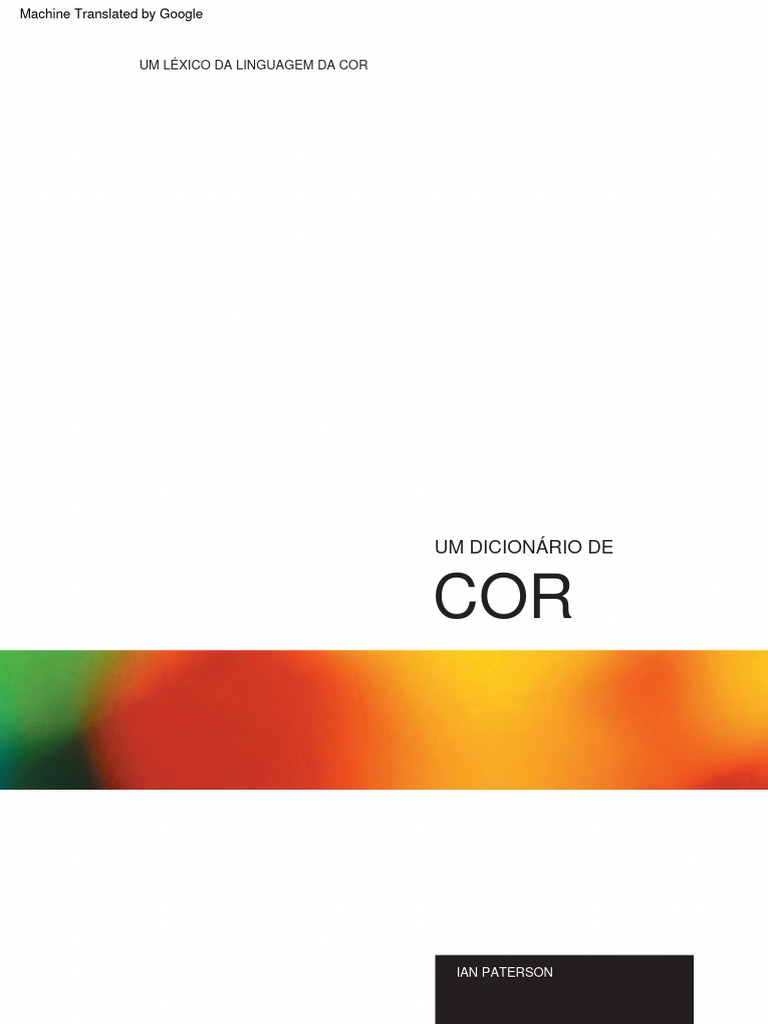 Léxico da Linguagem da Cor | PDF | Cor | Vermelho, image size:768x1024