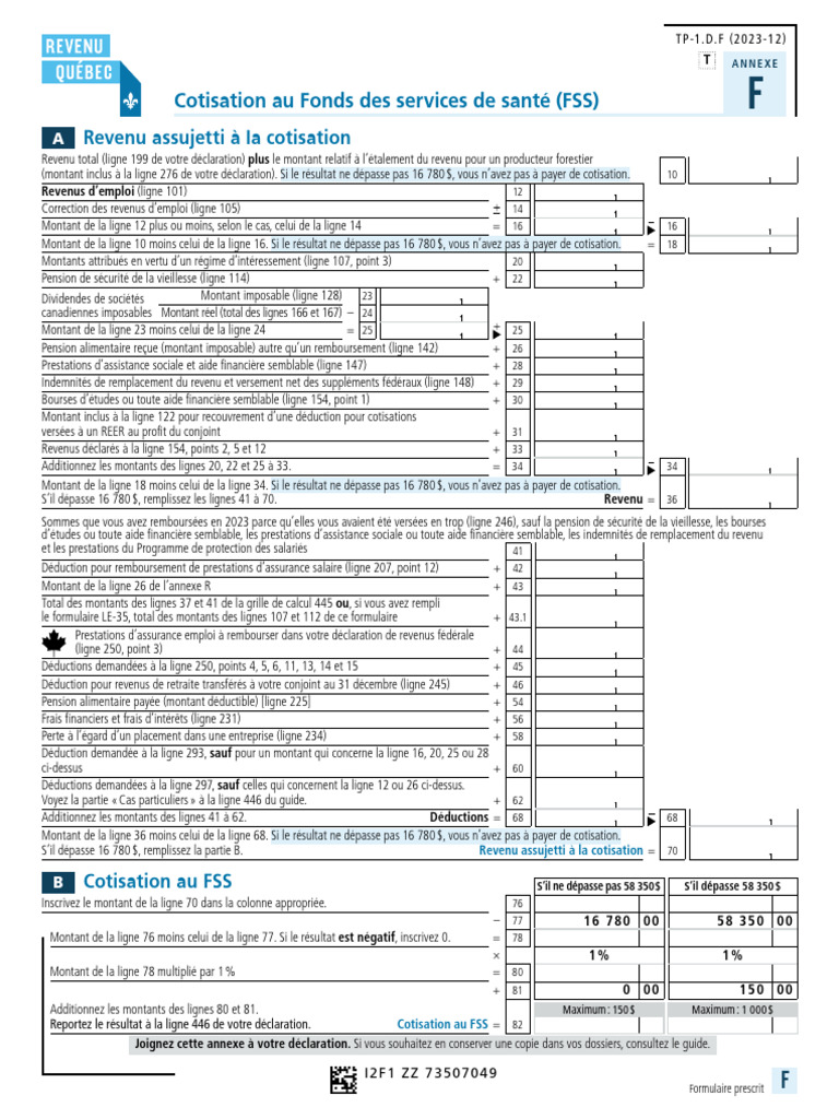 Cotisation FSS 2023 : Calcul et Montants | PDF | Revenus | Retraite